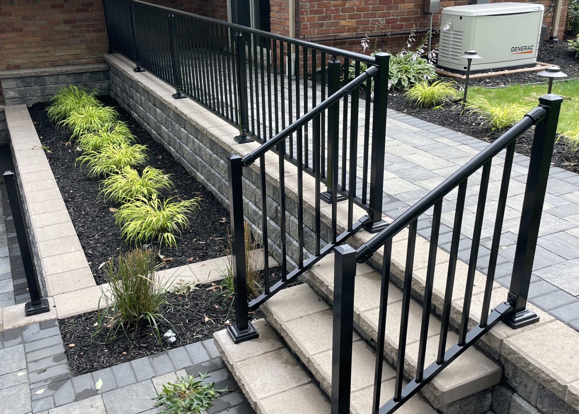 Custom railing installation in Oakland County