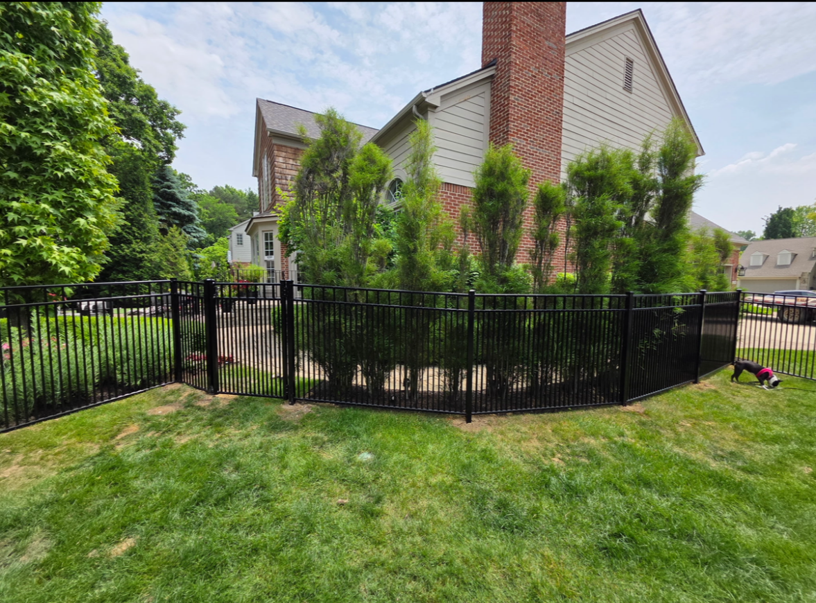 Ornamental fence installation in Rochester Hills Michigan