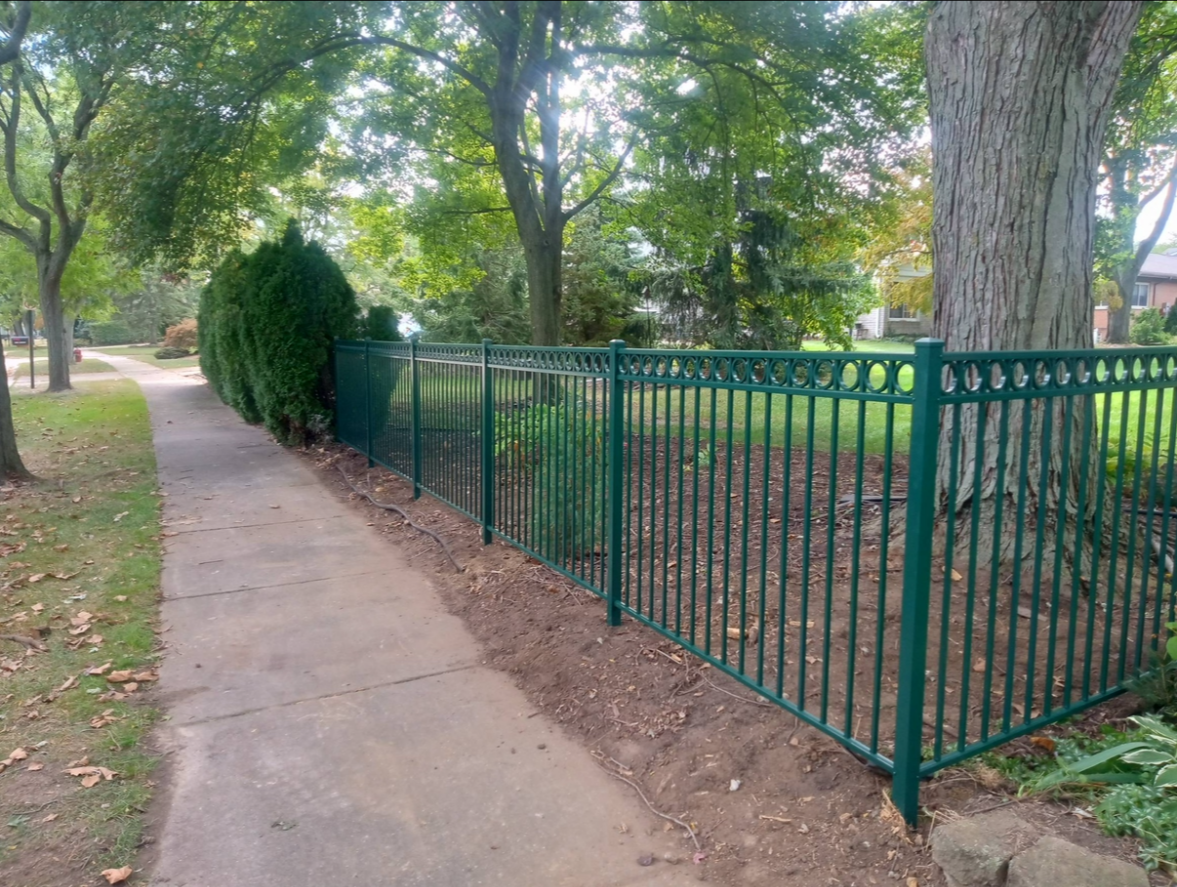 Decorative metal fencing in Clarkston Michigan