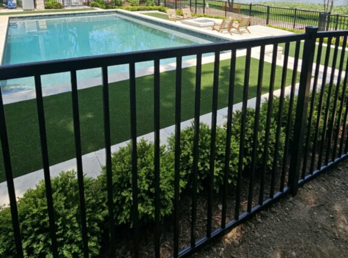 Pool fence installation in Oakland County Michigan