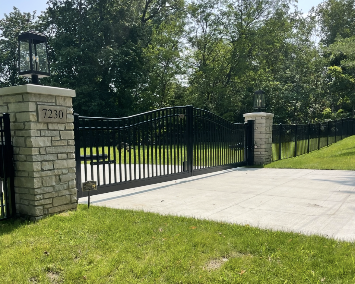 Estate gate installation in Clarkston Michigan