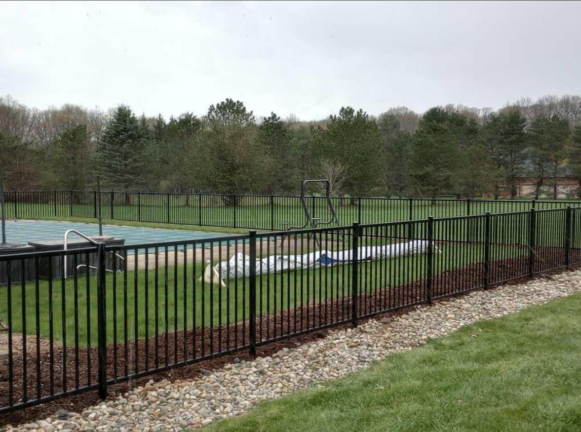 Backyard pool enclosure in Clarkston Michigan