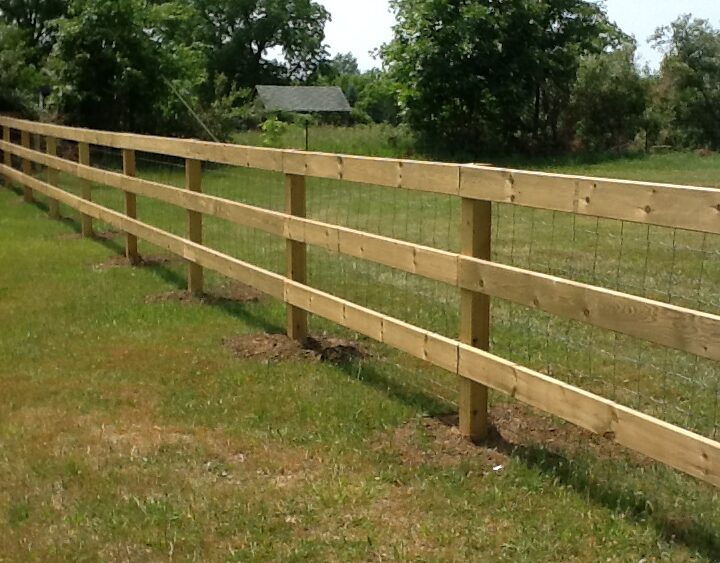 Equestrian fencing for large property in Rochester Hills Michigan