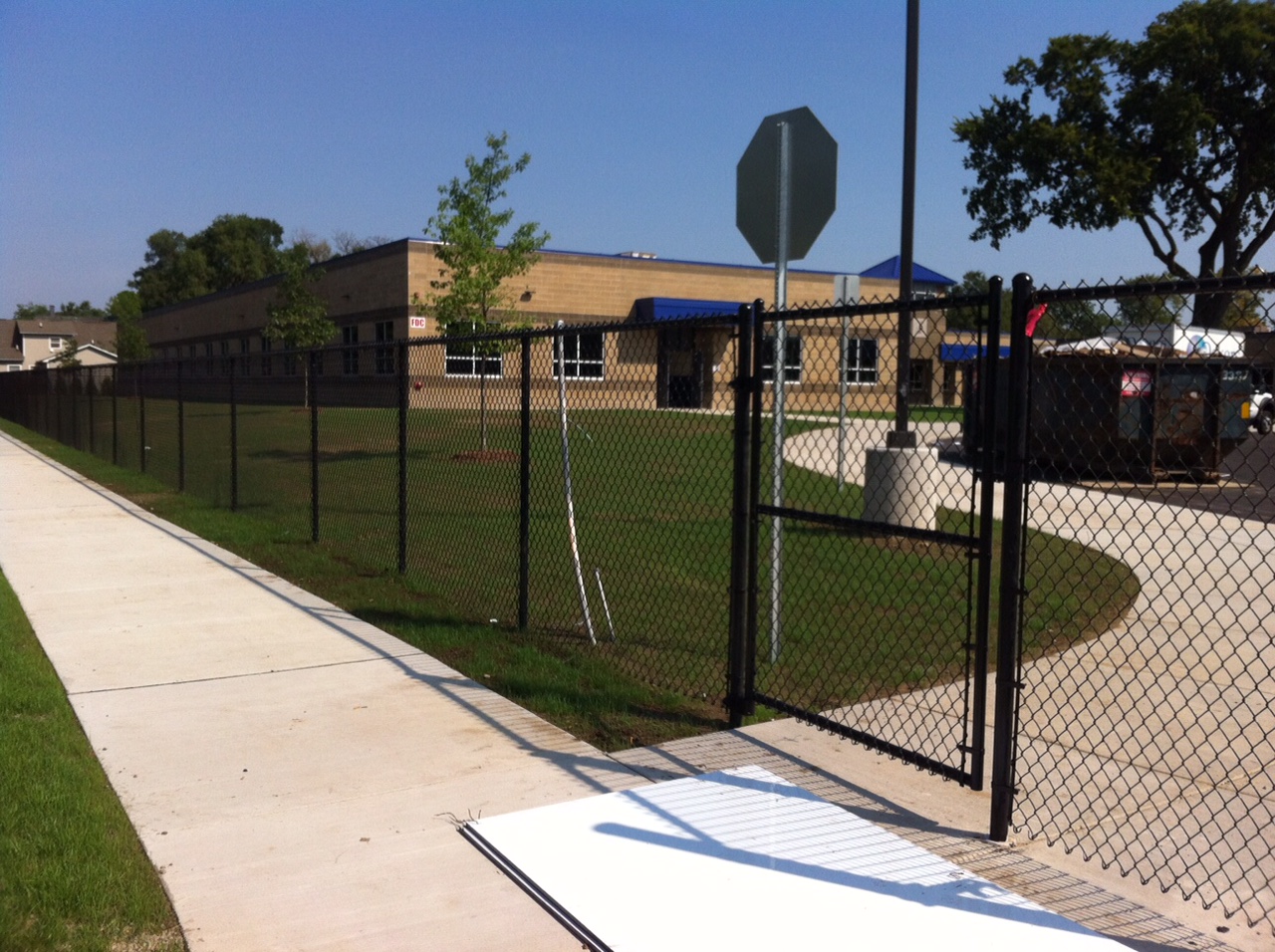 Residential chain link fencing in Clarkston Michigan